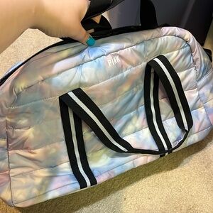 Pink duffle